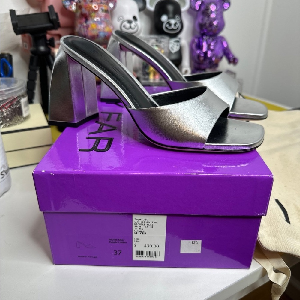 By Far Silver heels size 37 - Michele Mule